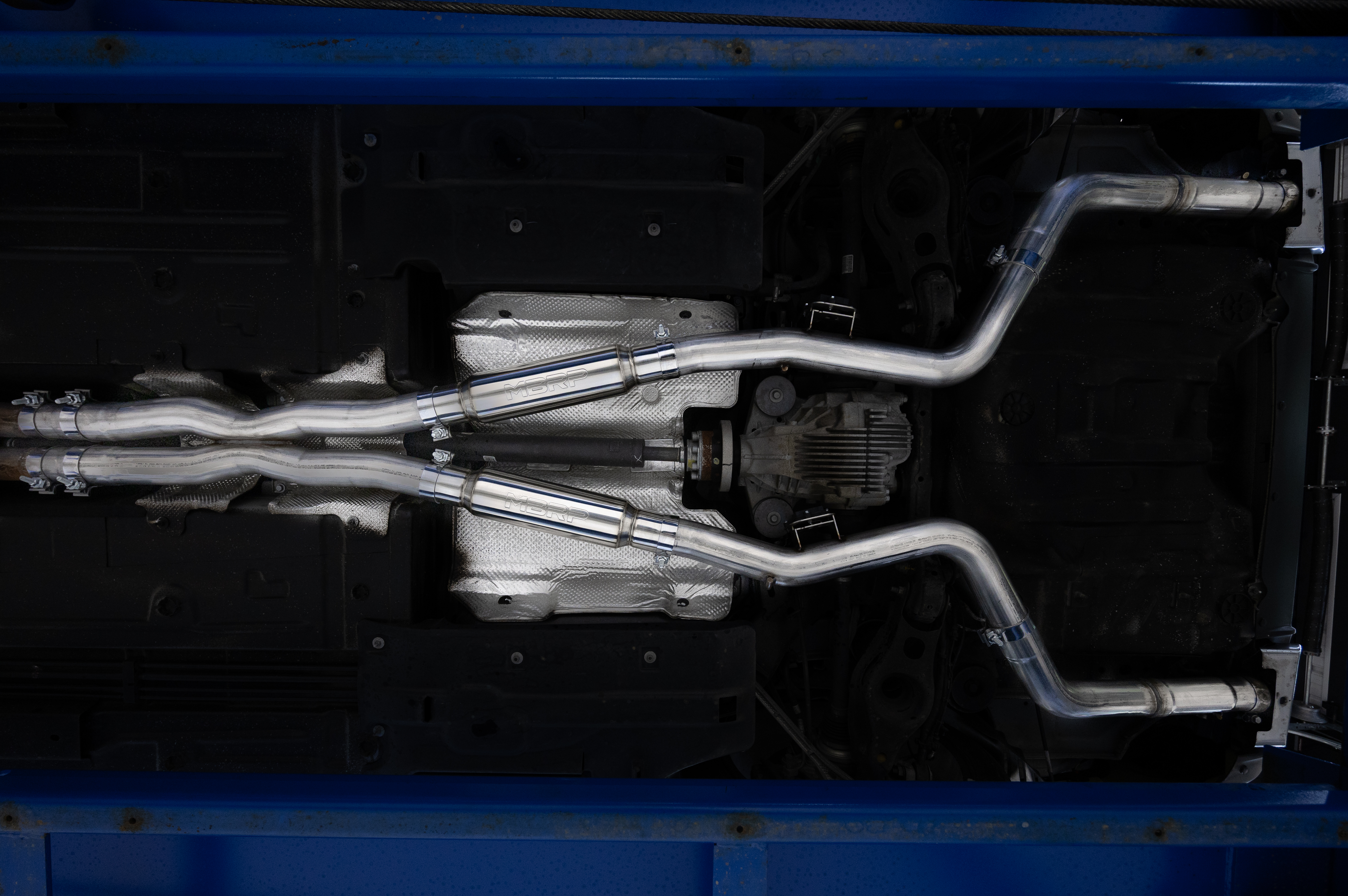 MBRP Exhaust 3in. Cat Back; Dual Rear